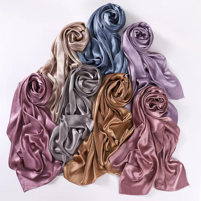 Moonlight - Premium Wrinkle Satin Hijab