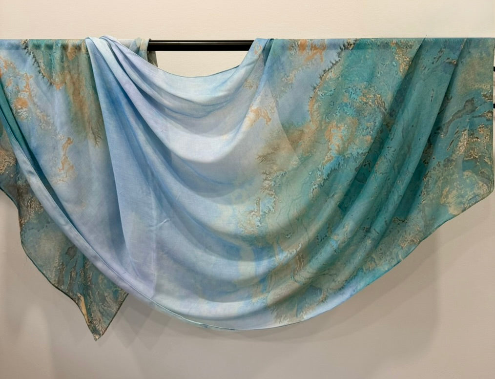 Pacific Mist - Printed Modal Hijab