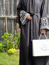 Blossoms Embroidery Abaya Dress - Apparels F M