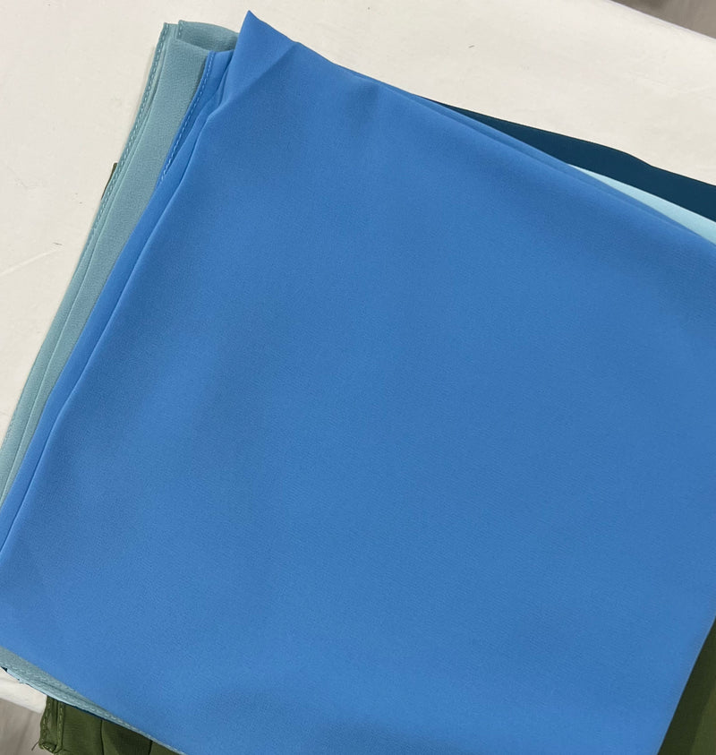 Premium Pearl Chiffon Square Scarf