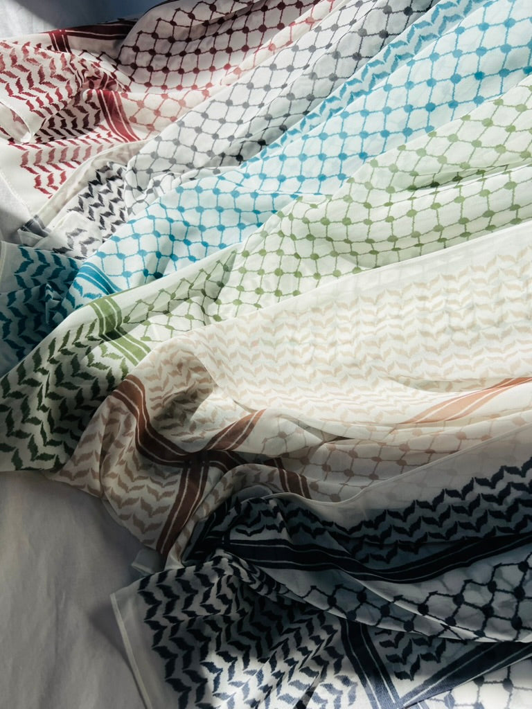Keffiyeh Premium Chiffon Hijab