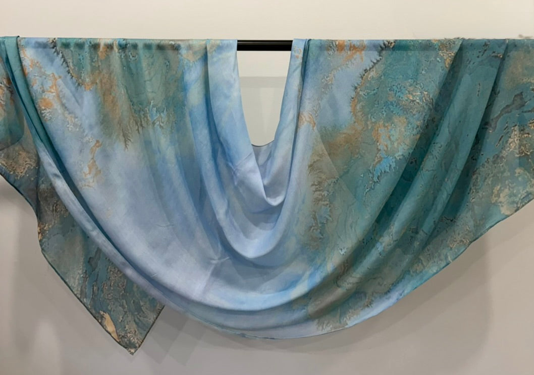 Pacific Mist - Printed Modal Hijab