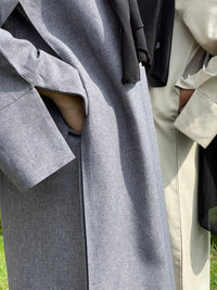 Basic Linen Abaya Dress
