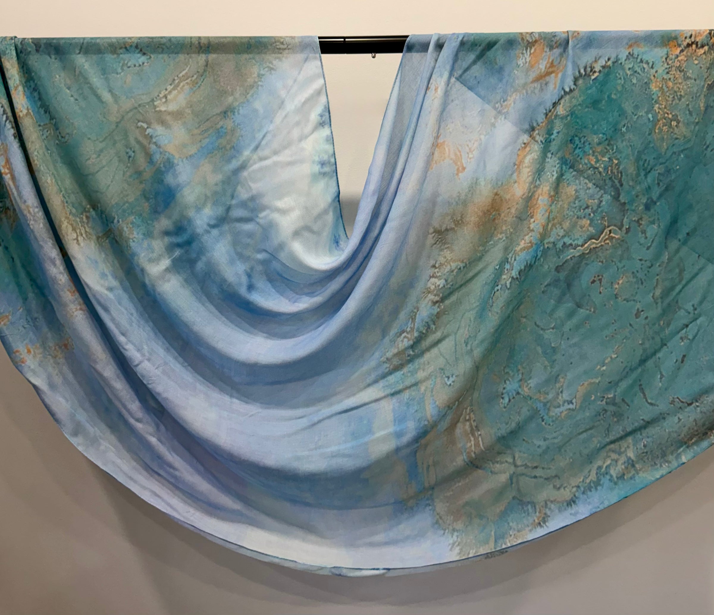 Pacific Mist - Printed Modal Hijab