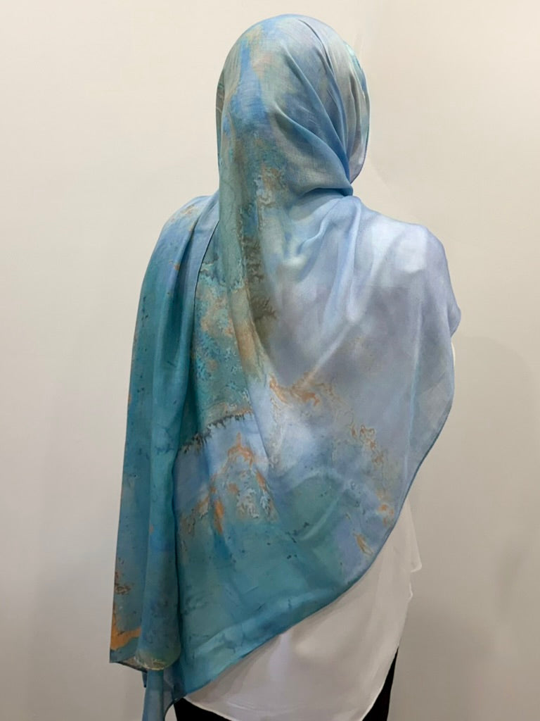 Pacific Mist - Printed Modal Hijab