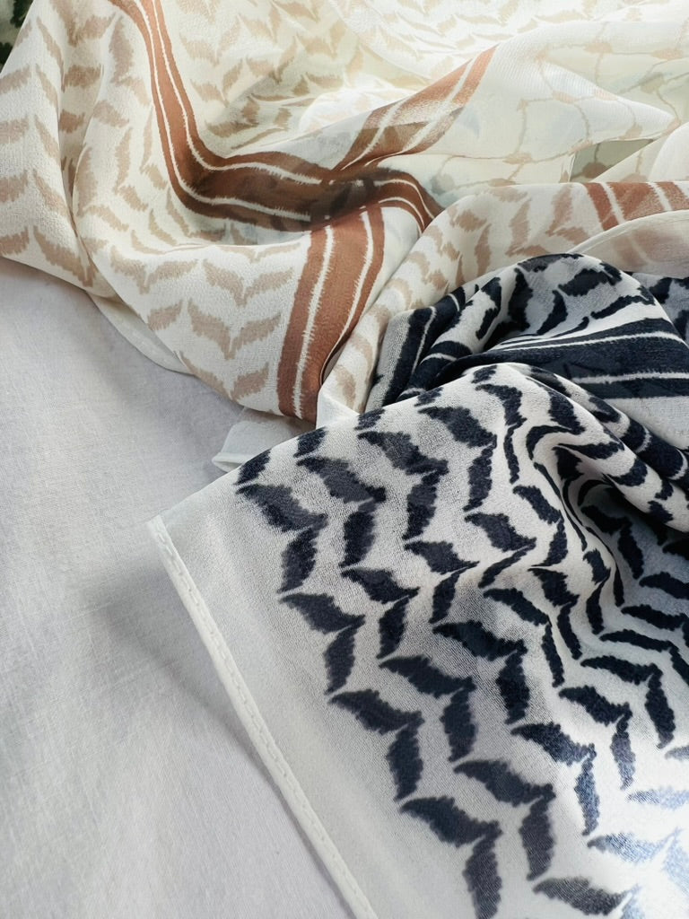 Keffiyeh Premium Chiffon Hijab