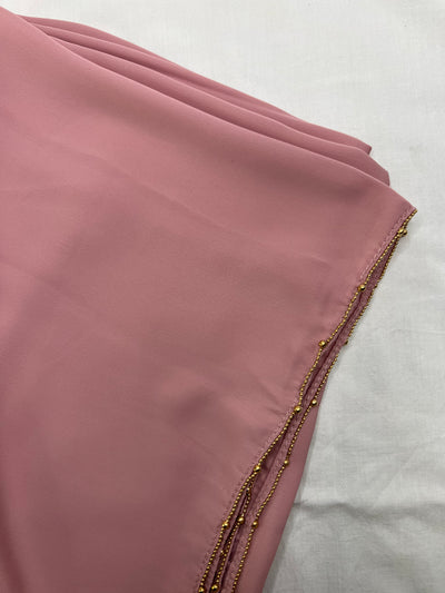 Gold Polyester Hijab - Apparels F M
