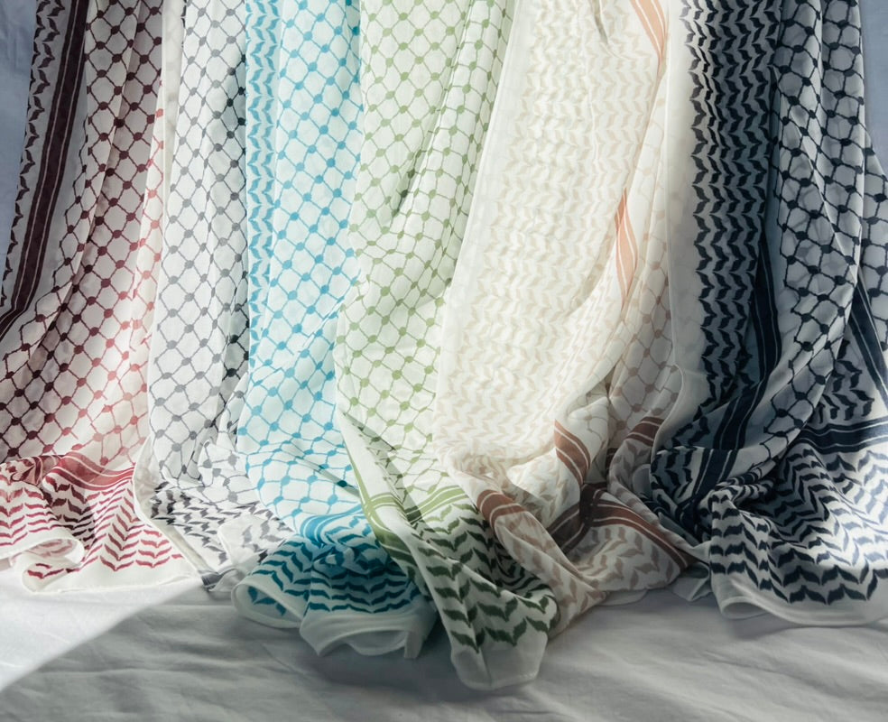 Keffiyeh Premium Chiffon Hijab