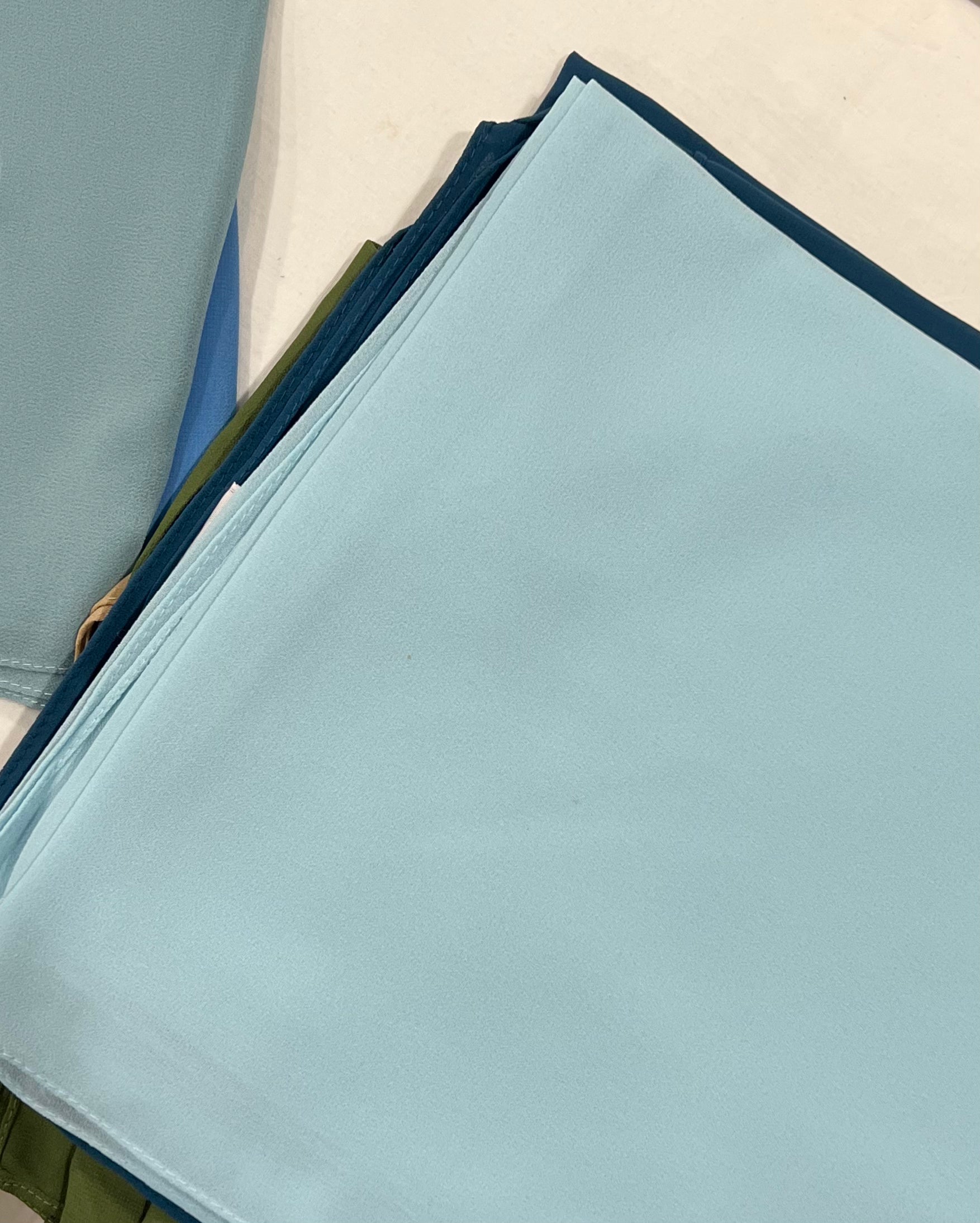 Premium Pearl Chiffon Square Scarf