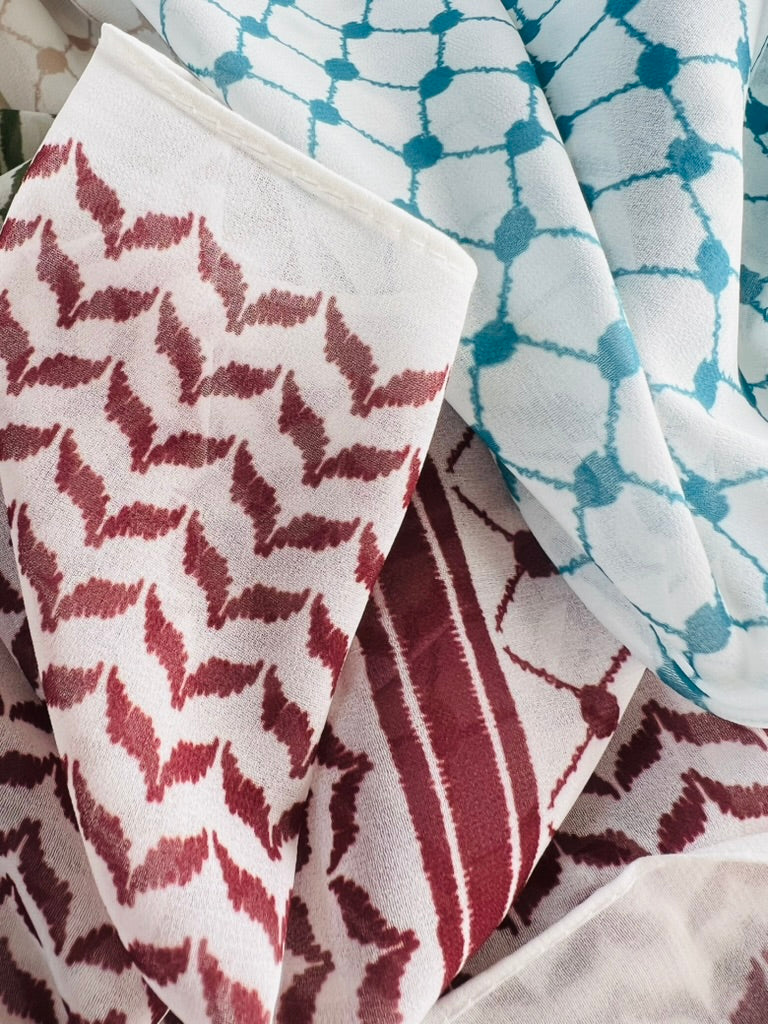 Keffiyeh Premium Chiffon Hijab
