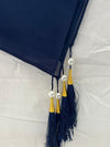 Premium Pearl Chiffon with Tassles Square Scarf - Apparels F M