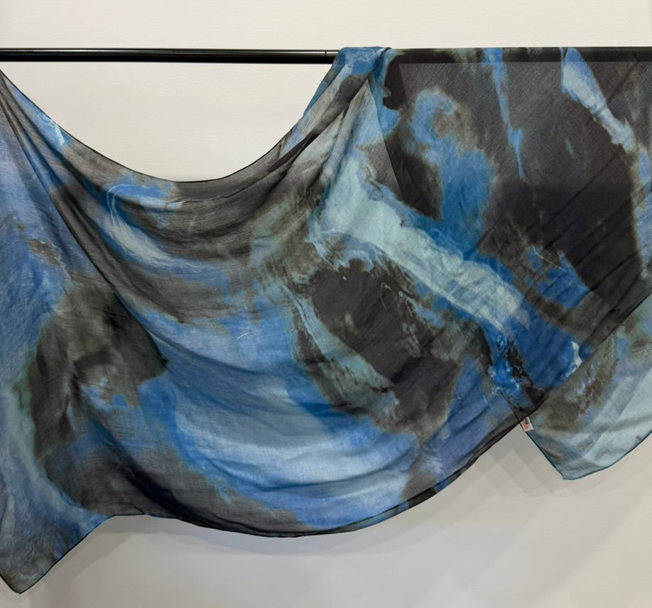 Midnight Tide - Printed Modal Hijab